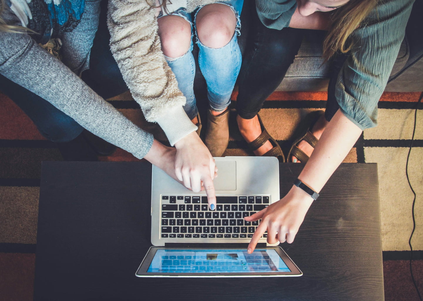 students on computer