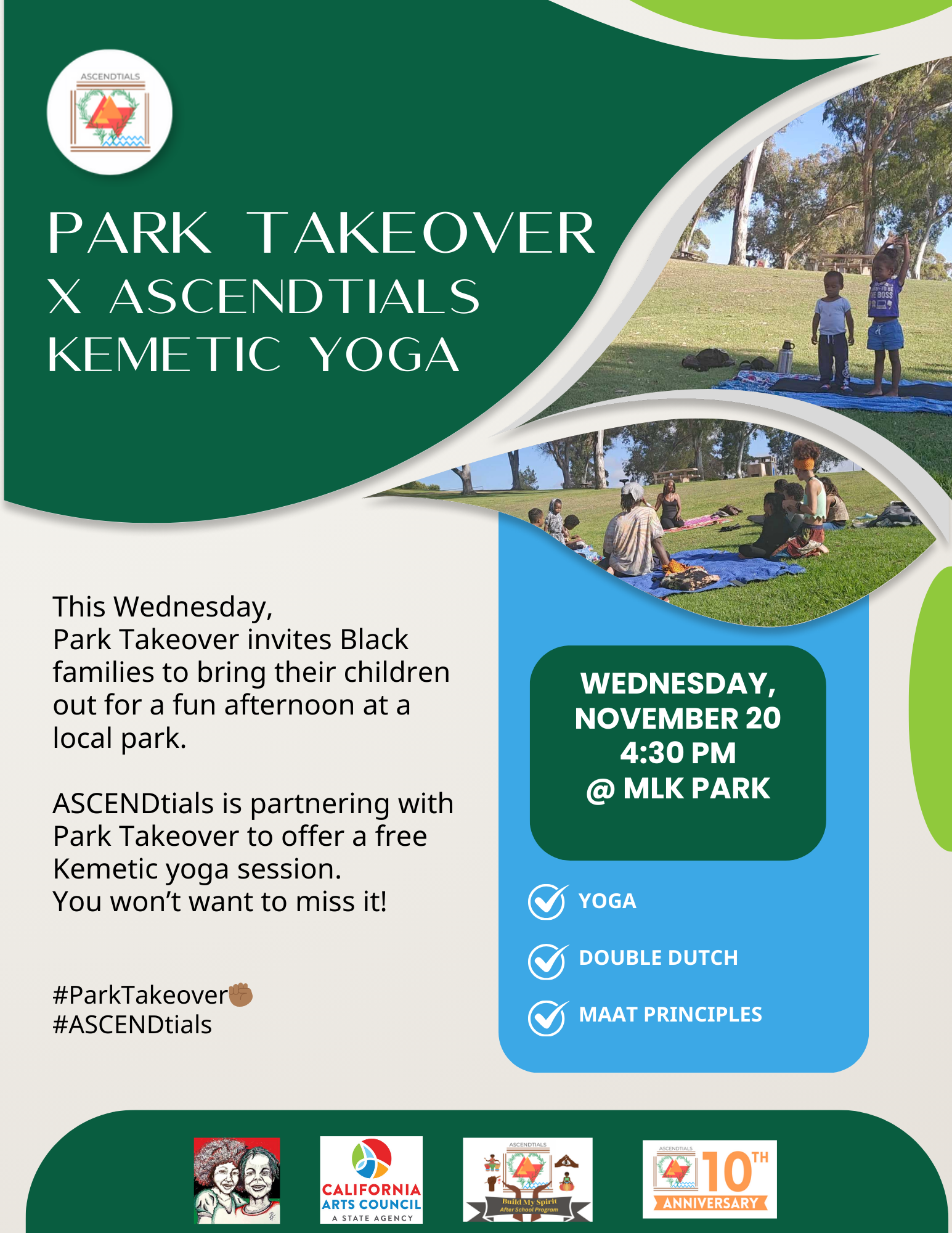 ASCENDtials ParkTakeover Yoga Flyer