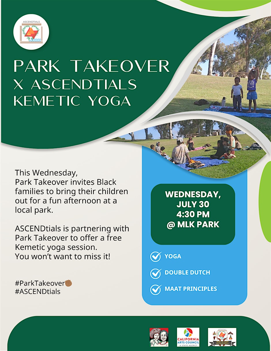 Yoga Park Takeover Flyer