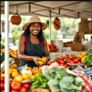Help out at the weekly Farmers' Market