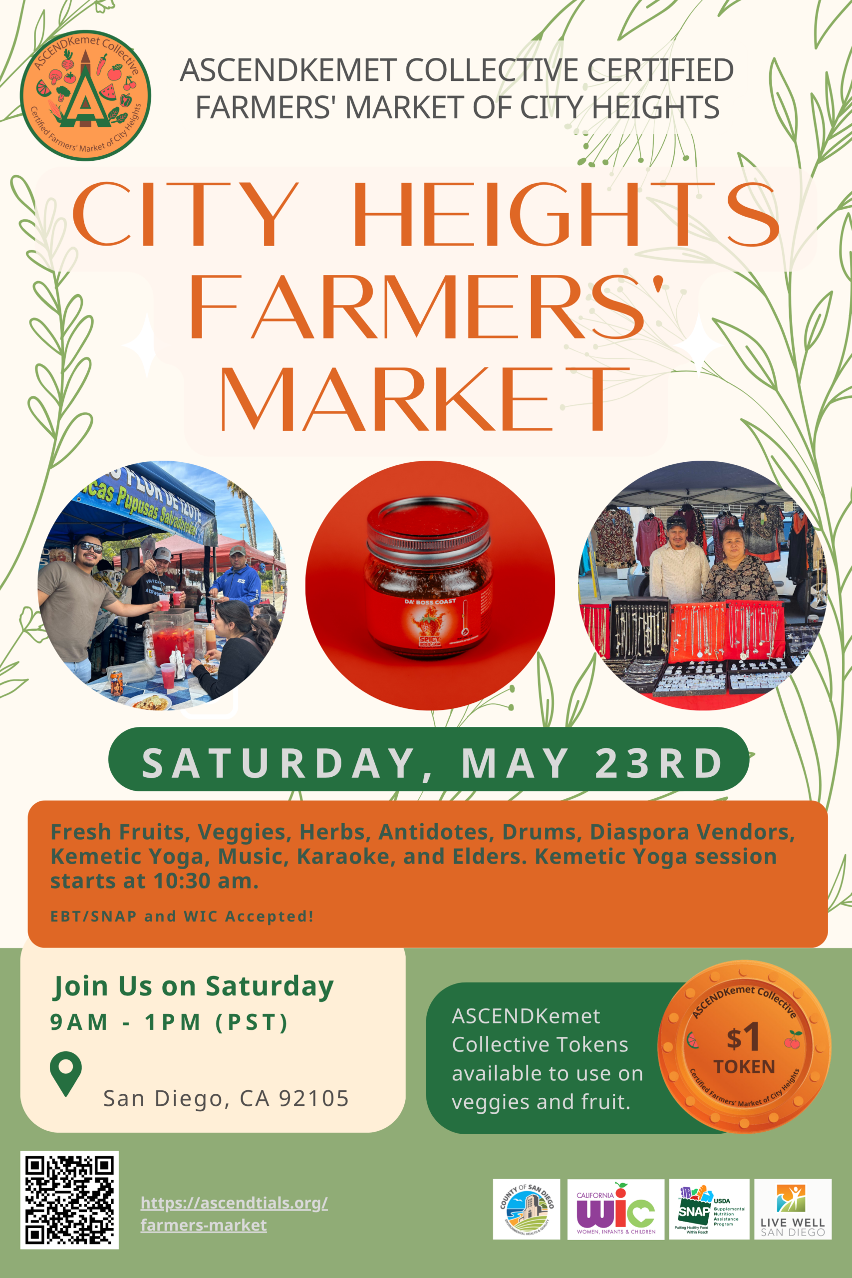 City Heights Farmers' Market flyer